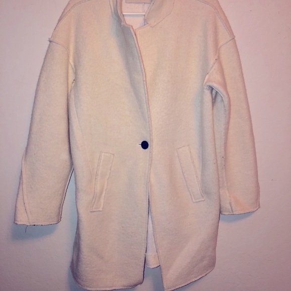 Zara Jackets & Coats Zara White Coat Poshmark